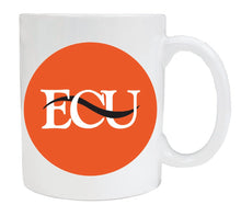 Load image into Gallery viewer, East Central University Tigers 12 oz White Ceramic Coffee Mug Circle Design Officially Licensed Collegiate Product 
