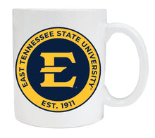 Load image into Gallery viewer, East Tennessee State University 12 oz Ceramic Coffee Mug Circle Design Officially Licensed Collegiate Product
