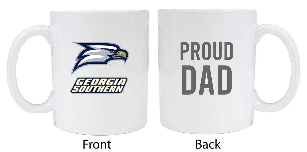 Georgia Southern Eagles Proud Dad Ceramic Coffee Mug - White (2 Pack)