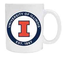 Load image into Gallery viewer, Illinois Fighting Illini 12 oz Ceramic Coffee Mug Circle Design Officially Licensed Collegiate Product
