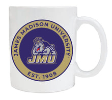 Load image into Gallery viewer, James Madison Dukes 12 oz Ceramic Coffee Mug Circle Design Officially Licensed Collegiate Product
