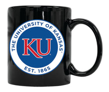 Load image into Gallery viewer, Kansas Jayhawks 12 oz Ceramic Coffee Mug Circle Design Officially Licensed Collegiate Product
