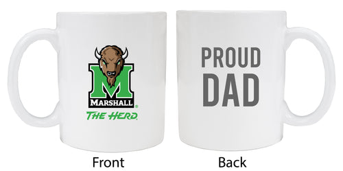 Marshall Thundering Herd Proud Dad Ceramic Coffee Mug - White (2 Pack)