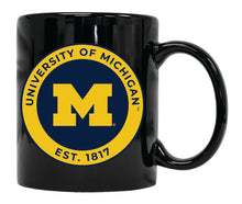 Load image into Gallery viewer, Michigan Wolverines 12 oz Ceramic Coffee Mug Circle Design Officially Licensed Collegiate Product
