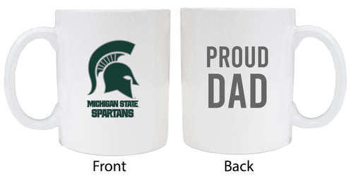 Michigan State Spartans Proud Dad Ceramic Coffee Mug - White (2 Pack)