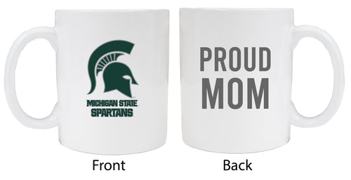 Michigan State Spartans Proud Mom Ceramic Coffee Mug - White