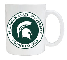 Load image into Gallery viewer, Michigan State Spartans 12 oz White Ceramic Coffee Mug Circle Design Officially Licensed Collegiate Product
