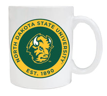 Load image into Gallery viewer, North Dakota State Bison 12 oz White Ceramic Coffee Mug Circle Design Officially Licensed Collegiate Product
