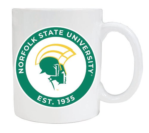 Norfolk State University 12 oz White Ceramic Coffee Mug Circle Design Officially Licensed Collegiate Product 