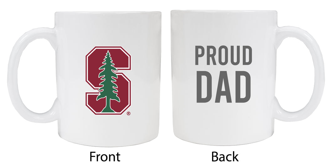 Stanford University Proud Dad Ceramic Coffee Mug - White (2 Pack)