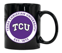 Load image into Gallery viewer, Texas Christian University 12 oz Ceramic Coffee Mug Circle Design Officially Licensed Collegiate Product
