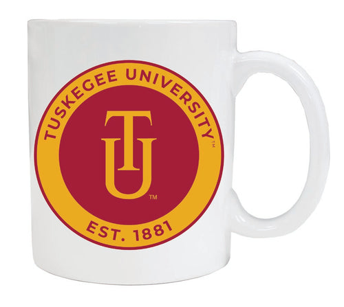 Tuskegee University 12 oz White Ceramic Coffee Mug Circle Design Officially Licensed Collegiate Product 4-Pack