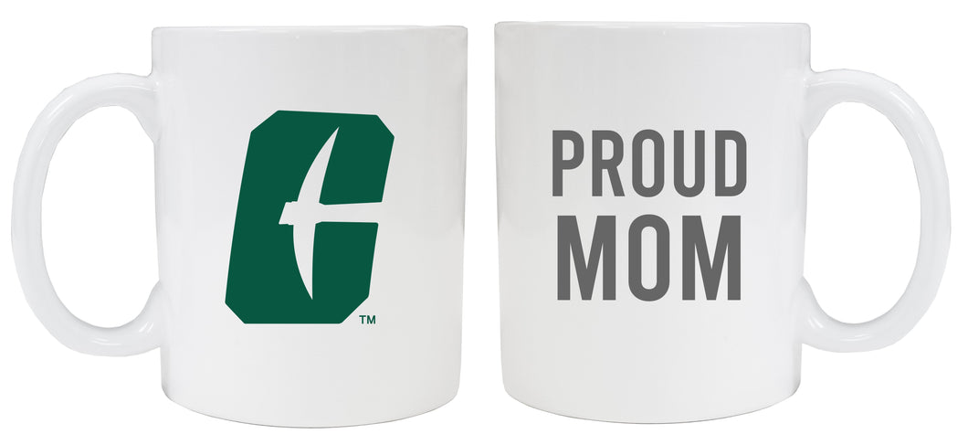 North Carolina Charlotte Forty-Niners Proud Mom and Dad Ceramic Coffee Mug - White