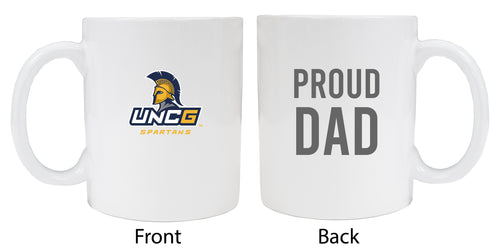 North Carolina Greensboro Spartans Proud Dad Ceramic Coffee Mug - White (2 Pack)