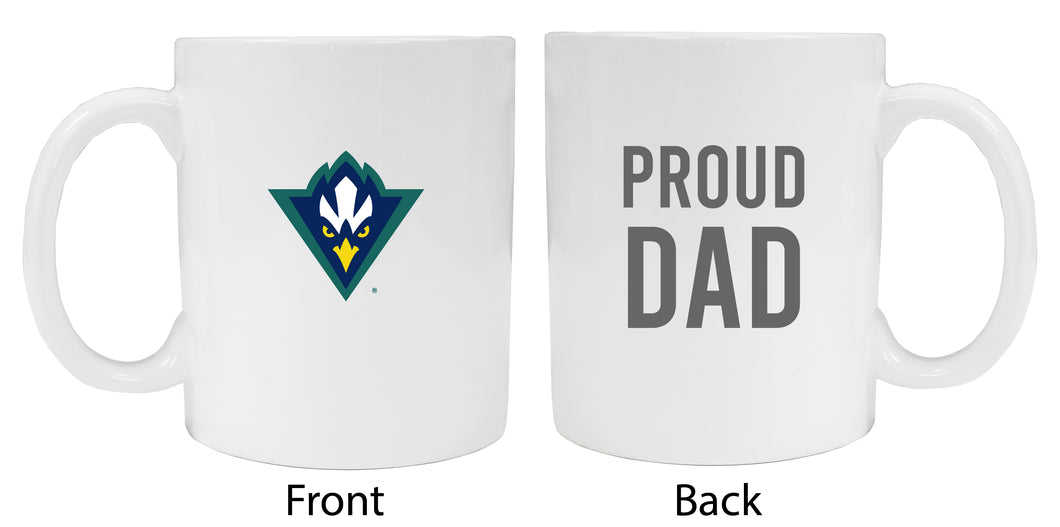 North Carolina Wilmington Seahawks Proud Dad Ceramic Coffee Mug - White (2 Pack)