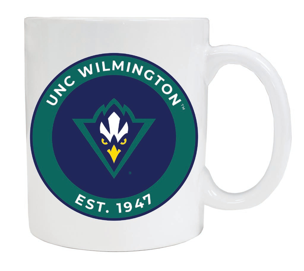 North Carolina Wilmington Seahawks 12 oz Ceramic Coffee Mug Circle Design Officially Licensed Collegiate Product