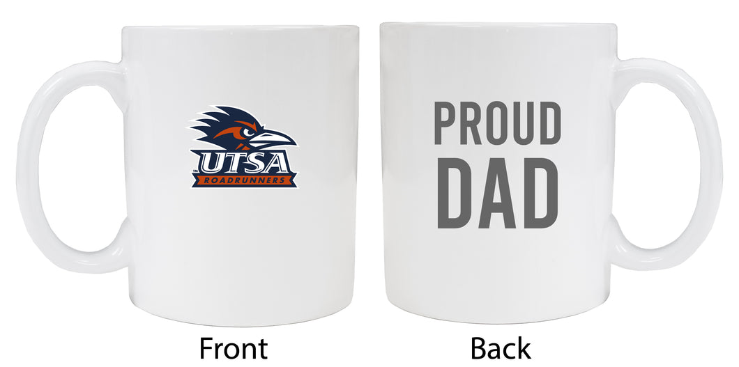 UTSA Road Runners Proud Dad Ceramic Coffee Mug - White (2 Pack)