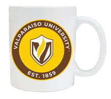 Load image into Gallery viewer, Valparaiso University 12 oz White Ceramic Coffee Mug Circle Design Officially Licensed Collegiate Product 2-Pack
