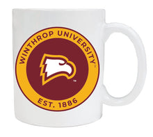 Load image into Gallery viewer, Winthrop University 12 oz White Ceramic Coffee Mug Circle Design Officially Licensed Collegiate Product 4-Pack
