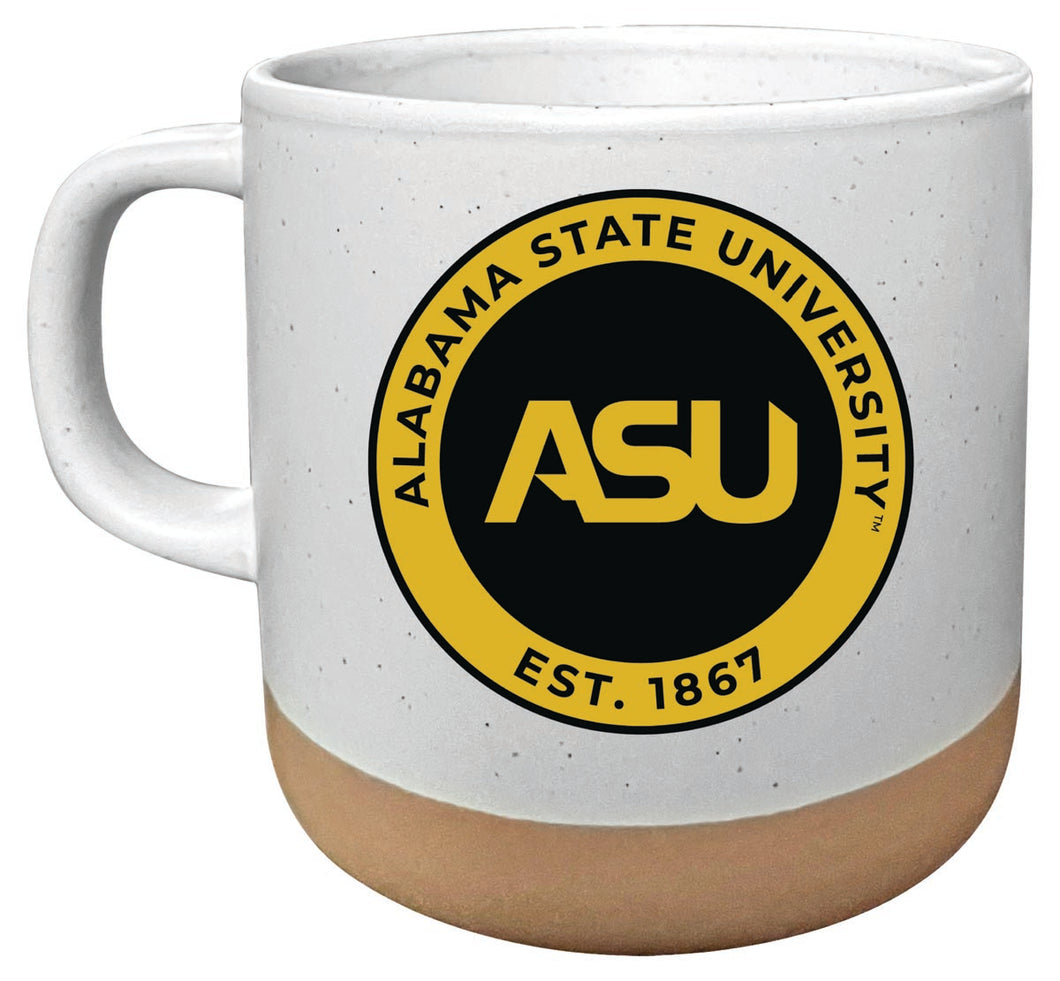 Alabama State University 14 oz Mug with Clay Bottom Officially Licensed