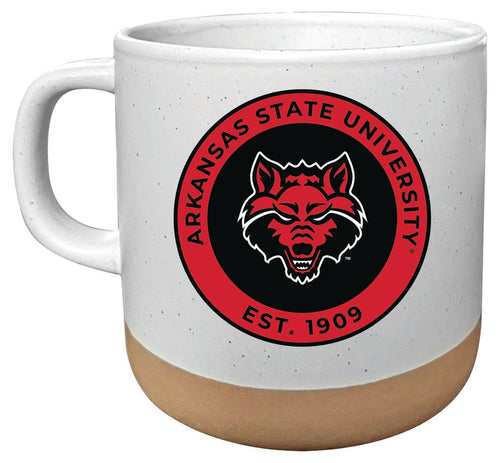 Arkansas State 14 oz Mug with Clay Bottom Officially Licensed