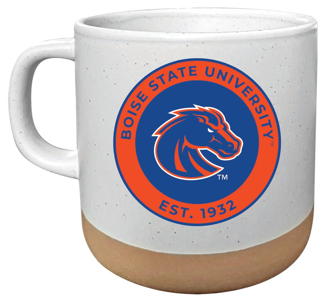 Boise State Broncos 14 oz Mug with Clay Bottom Officially Licensed