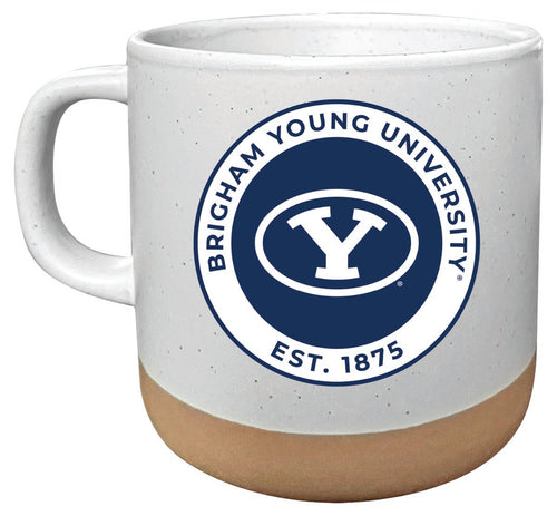 Brigham Young Cougars 14 oz Mug with Clay Bottom Officially Licensed