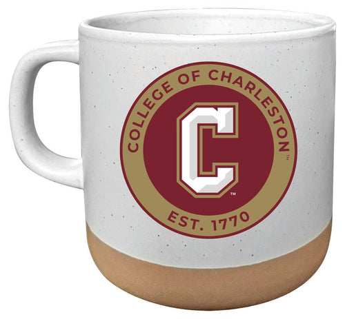 College of Charleston 14 oz Mug with Clay Bottom Officially Licensed