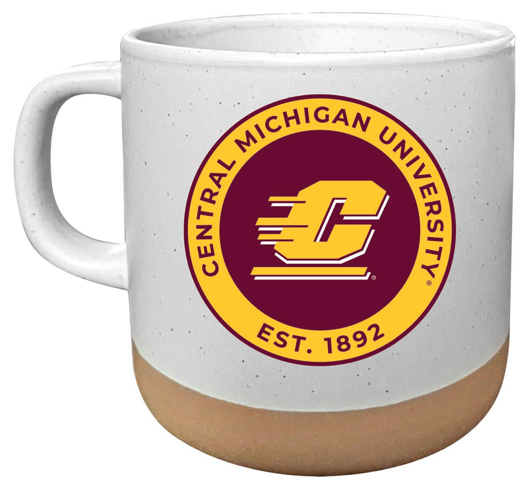 Central Michigan University 14 oz Mug with Clay Bottom Officially Licensed