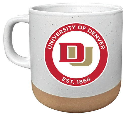 University of Denver Pioneers 14 oz Mug with Clay Bottom Officially Licensed