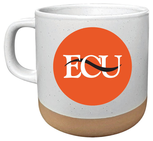 East Central University Tigers 14 oz Mug with Clay Bottom Officially Licensed