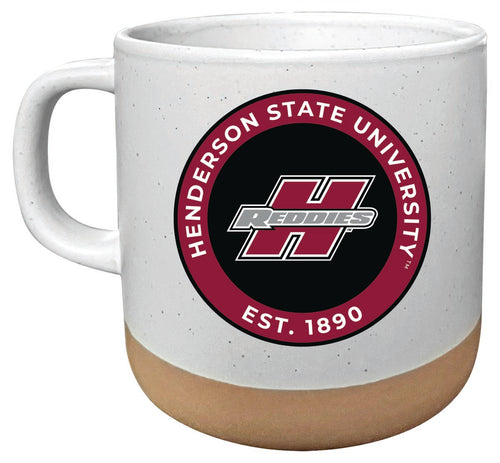 Henderson State Reddies 14 oz Mug with Clay Bottom Officially Licensed