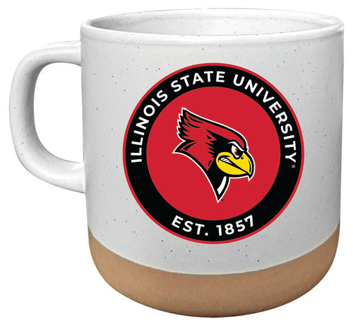 Illinois State Redbirds 14 oz Mug with Clay Bottom Officially Licensed