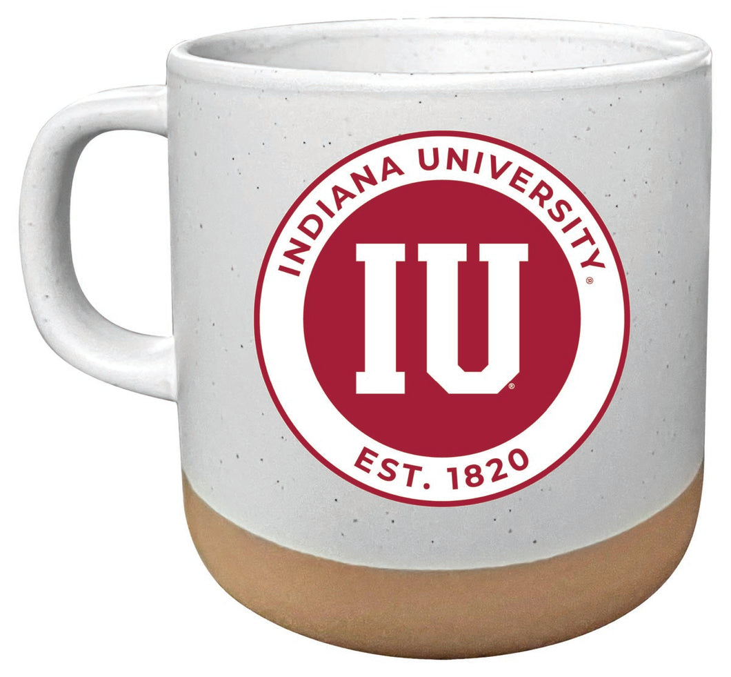 Indiana Hoosiers 14 oz Mug with Clay Bottom Officially Licensed