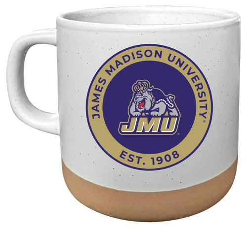 James Madison Dukes 14oz Mug with Clay Bottom Officially Licensed Collegiate Product 4-Pack