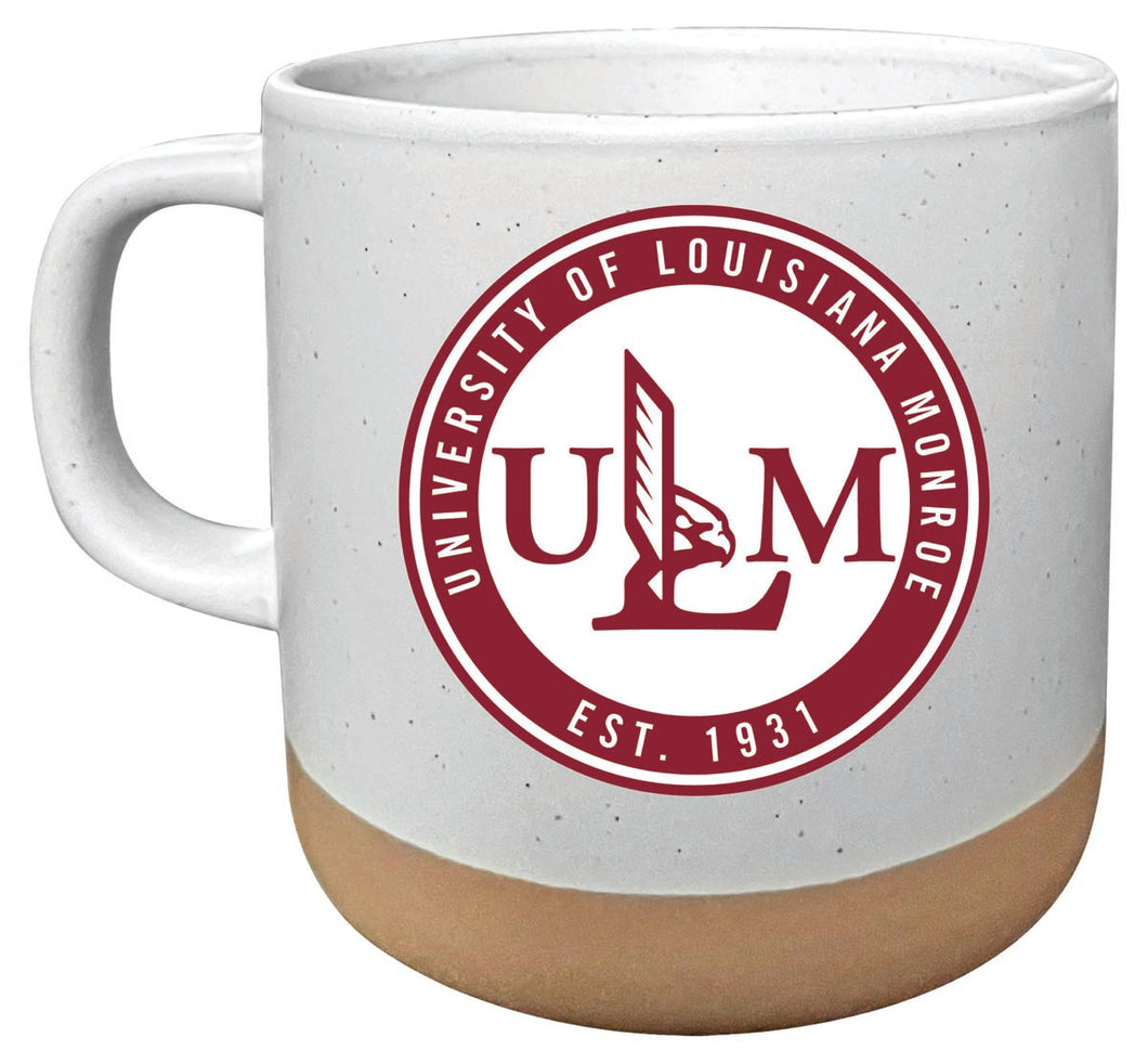 University of Louisiana Monroe 14 oz Mug with Clay Bottom Officially Licensed