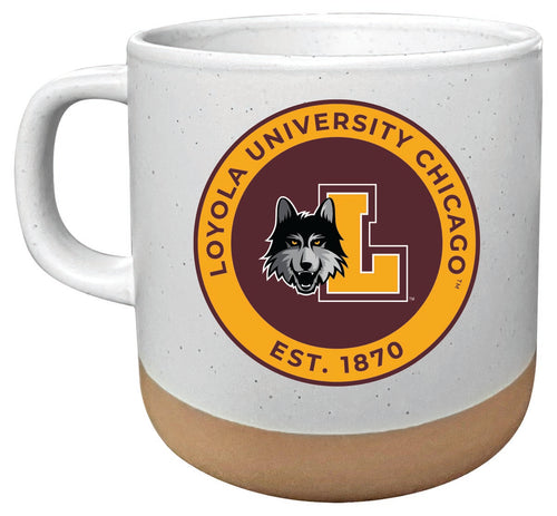 Loyola University Ramblers 14 oz Mug with Clay Bottom Officially Licensed