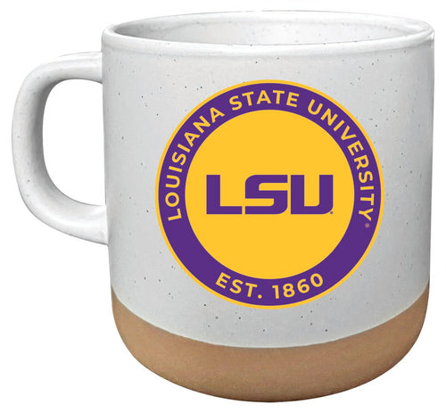 LSU Tigers 14 oz Mug with Clay Bottom Officially Licensed