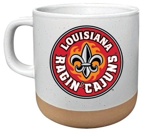 Louisiana at Lafayette Ragin' Cajuns 14 oz Mug with Clay Bottom Officially Licensed