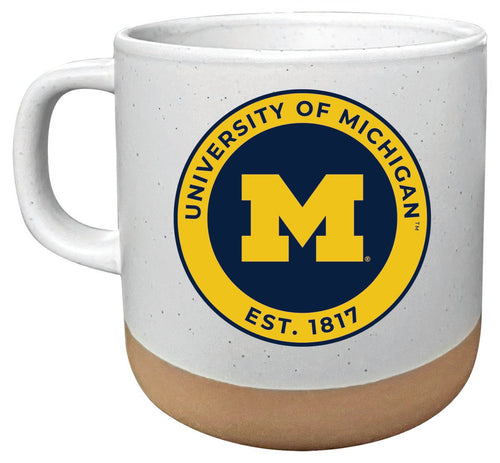 Michigan Wolverines 14 oz Mug with Clay Bottom Officially Licensed