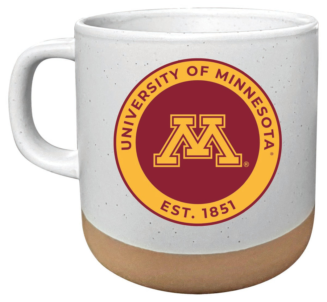 Minnesota Gophers 14 oz Mug with Clay Bottom Officially Licensed