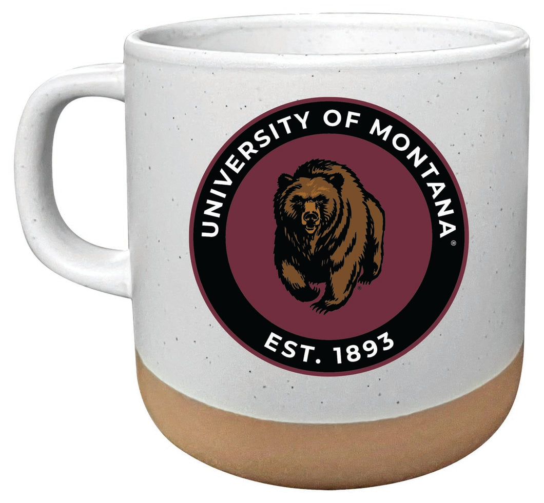 Montana University 14 oz Mug with Clay Bottom Officially Licensed