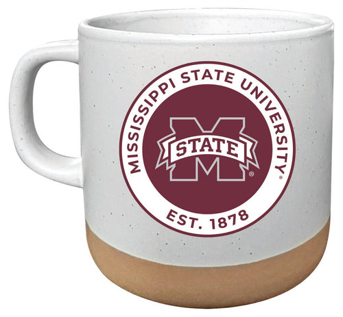 Mississippi State Bulldogs 14oz Mug with Clay Bottom Officially Licensed Collegiate Product 4-Pack