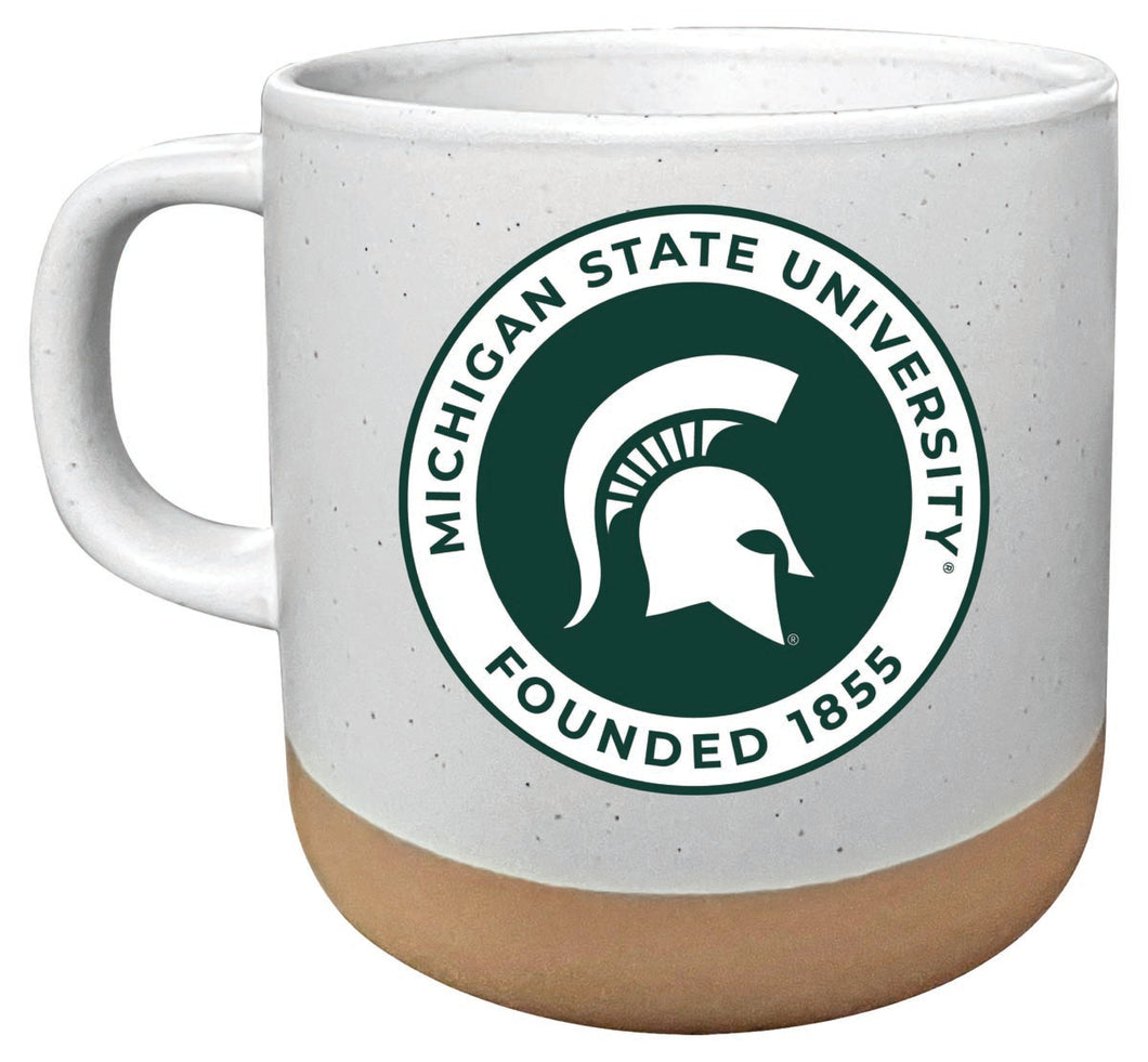 Michigan State Spartans 14 oz Mug with Clay Bottom Officially Licensed