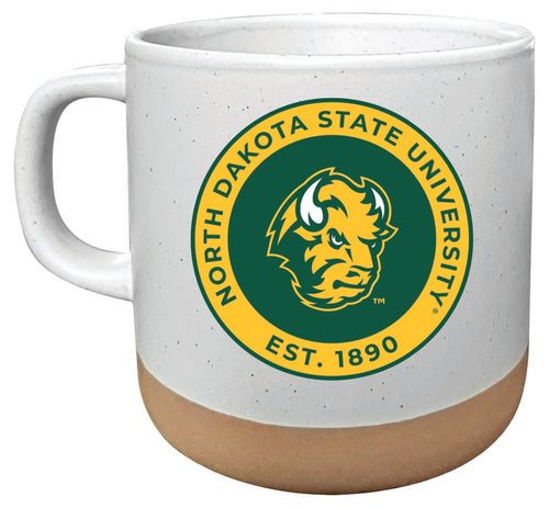 North Dakota State Bison 14 oz Mug with Clay Bottom Officially Licensed