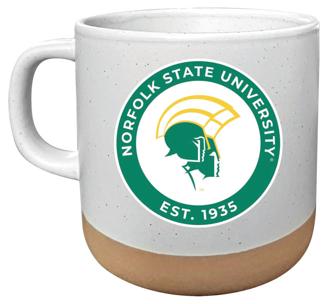 Norfolk State University 14 oz Mug with Clay Bottom Officially Licensed