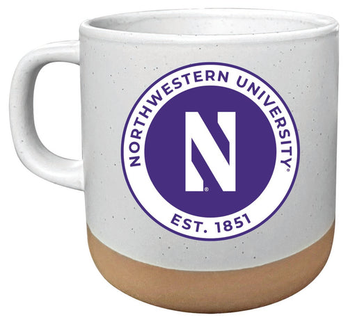 Northwestern University Wildcats 14 oz Mug with Clay Bottom Officially Licensed