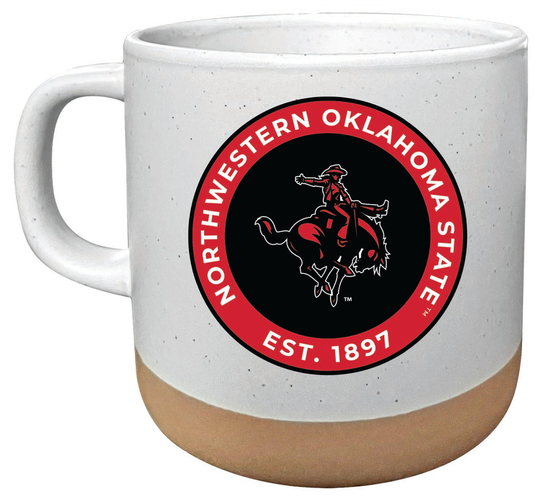 Northwestern Oklahoma State University 14 oz Mug with Clay Bottom Officially Licensed