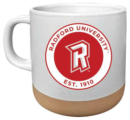 Radford University Highlanders 14 oz Mug with Clay Bottom Officially Licensed