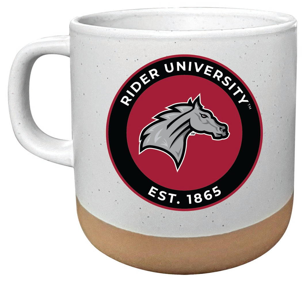 Rider University Broncs 14 oz Mug with Clay Bottom Officially Licensed